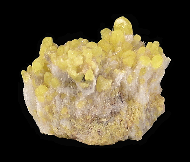 Sulphur on Gypsum, Eureka County, NV